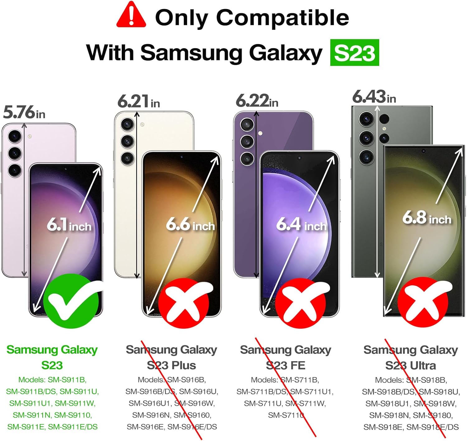 Rayboen for Samsung Galaxy S23 Case Magnetic, [Compatible with Magsafe] Protective Skin Feel Matte Phone Cover for Samsung S23 with Semi-Clear Hard Back & Soft Edge, Matte Purple