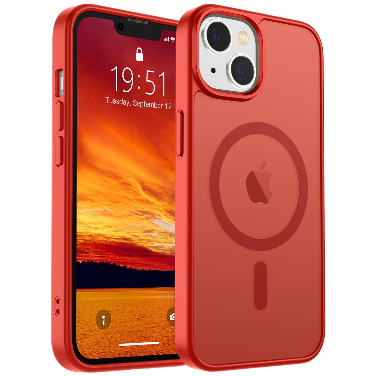 SUPFINE Magnetic for iPhone 17 Case (Compatible with MagSafe)(Military Grade Drop Protection) Translucent Matte Shockproof with Anti-Fingerprint Phone Cover,Black
