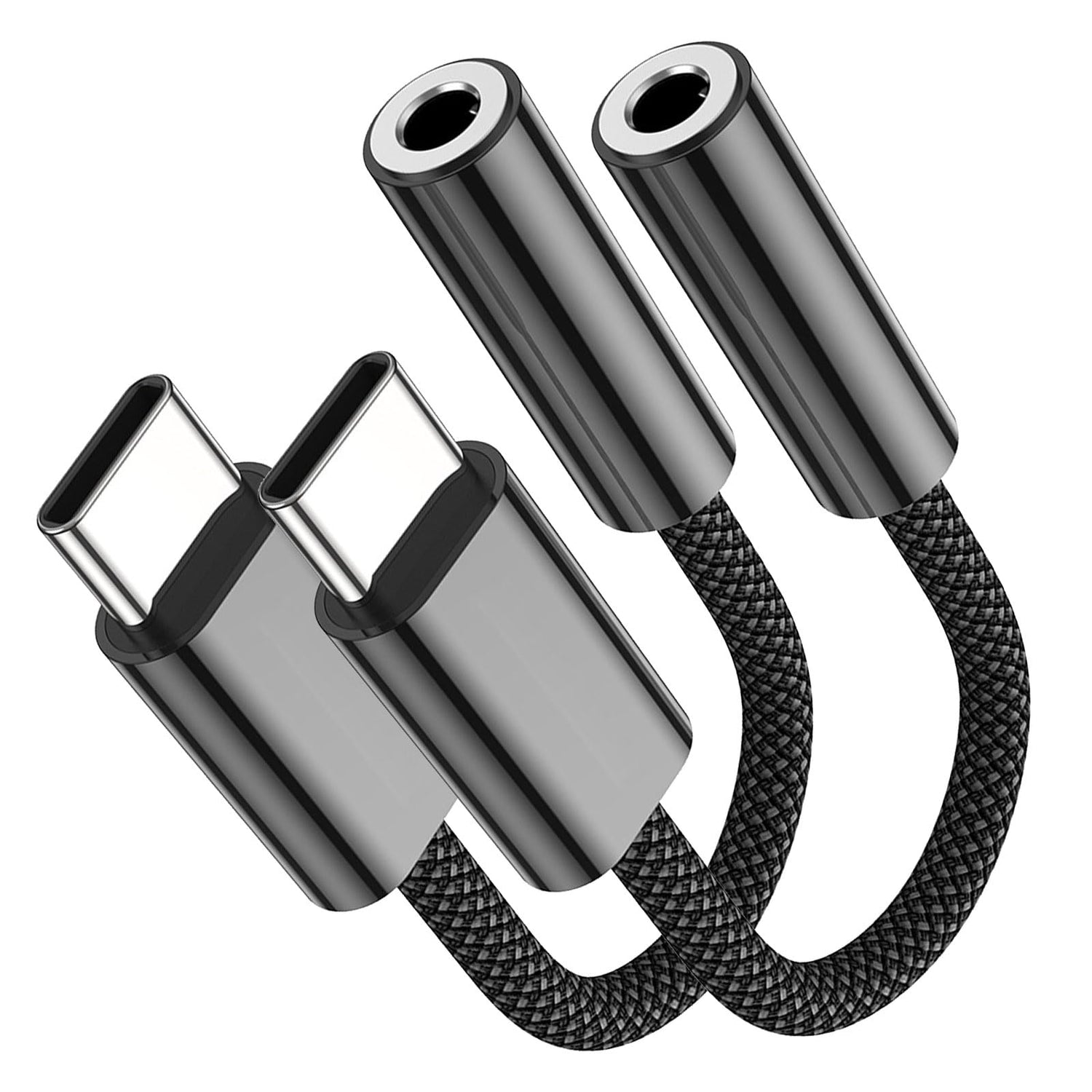 Fidioto 4 Pack USB-C to 3.5 mm Jack Adapter, Aux to USB C Adapter for Headphones Cable Compatible with iPhone 17/16 Pro Max/16 Pro/16/Samsung Galaxy S24/S23/S22/S21 Ultra/iPad Pro/Pixel 8 …