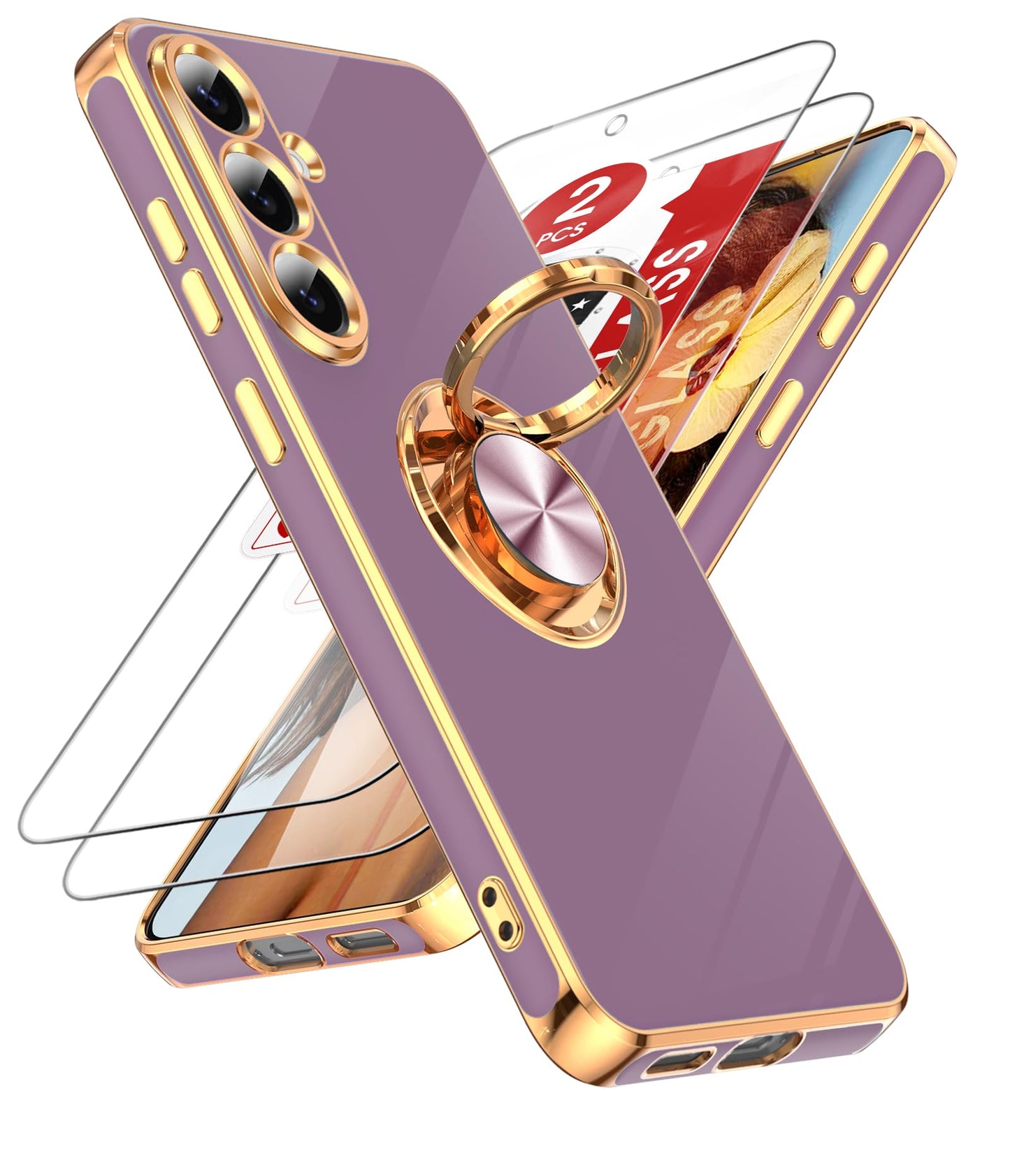 LeYi for Galaxy A37 5G Phone Case with 360°Rotatable Magnetic Kickstand