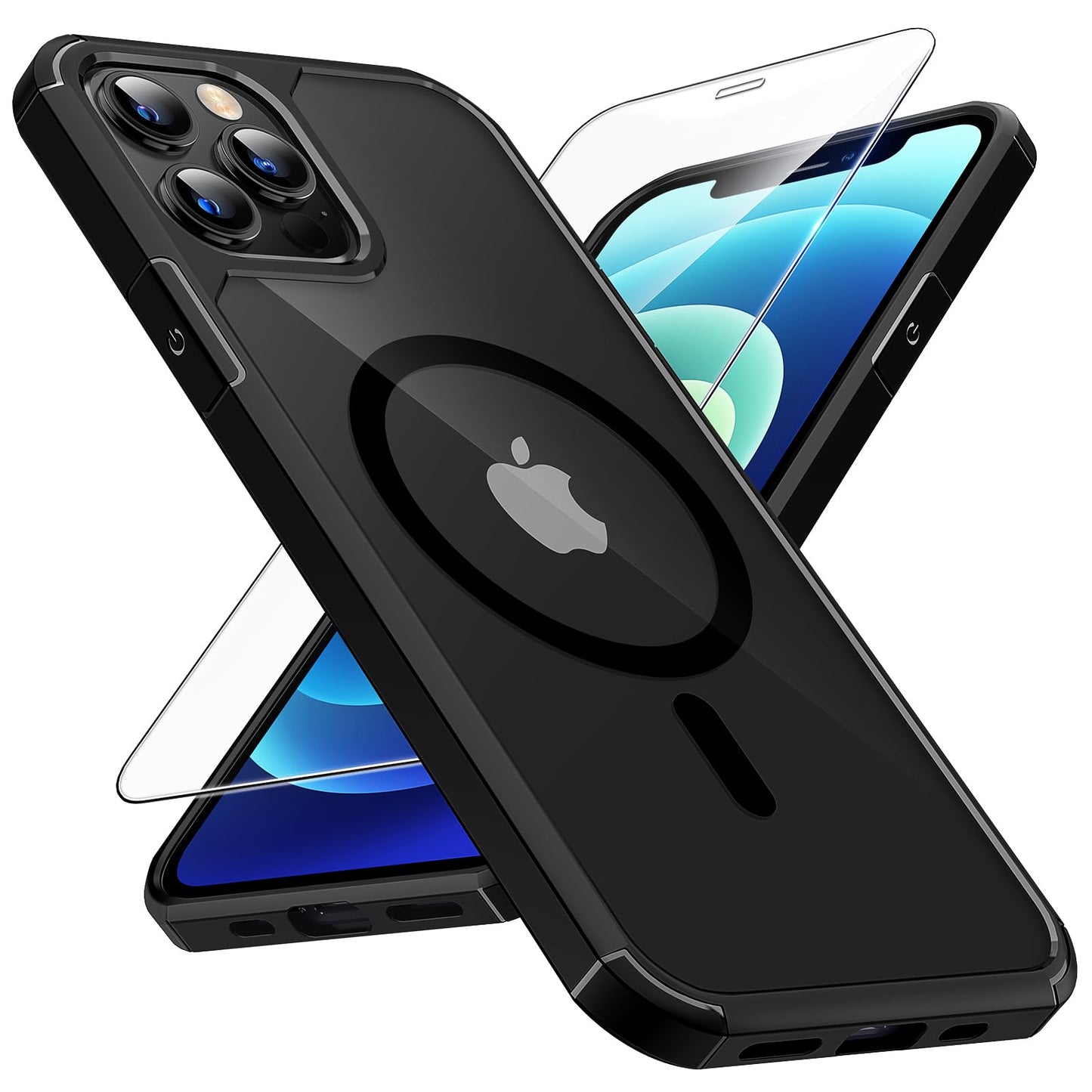 TAURI for iPhone 17 Case, Anti-Yellowing with Screen Protector, Military-Grade Protection Shockproof Slim Phone Case for iPhone 17, Clear