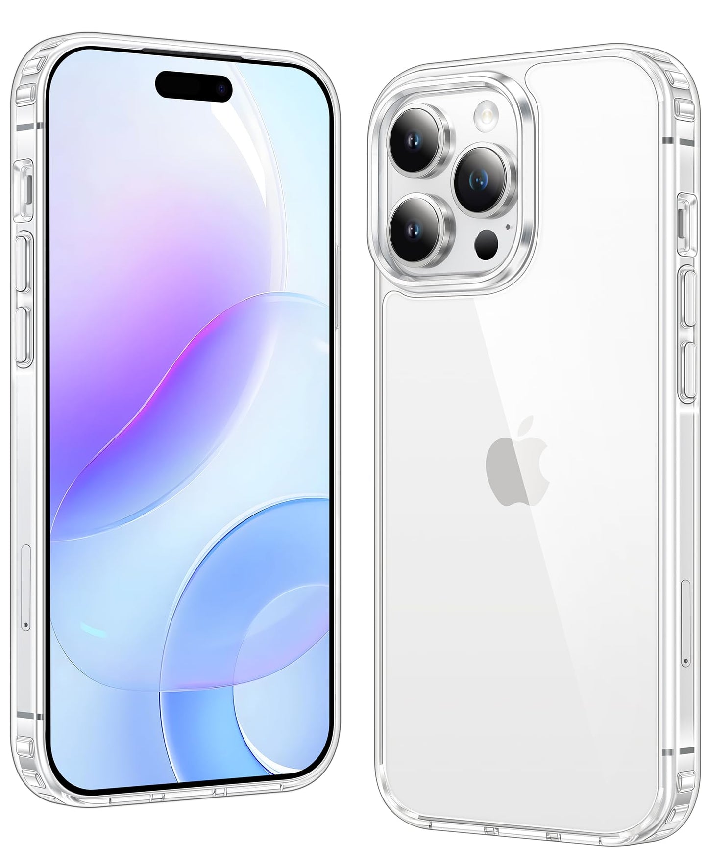 FNTCASE for iPhone 17 Case Clear: Magnetic Phone Cases with Screen Protector Drop Proof Compatible with Magsafe Slim Anti Yellowing Rugged Shockproof Protective Transparent Cell Cover (A-Clear)
