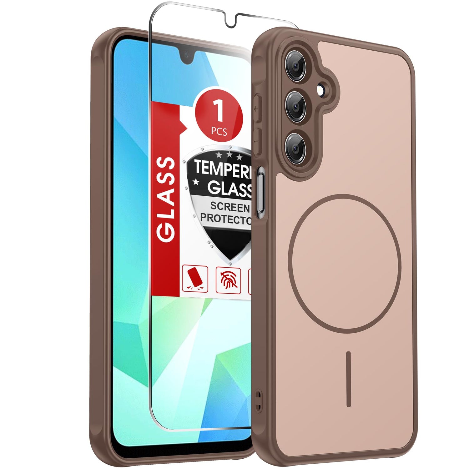 LeYi for Samsung Galaxy A57-5G Phone Case: MagSafe Fit 2 X Screen Protector