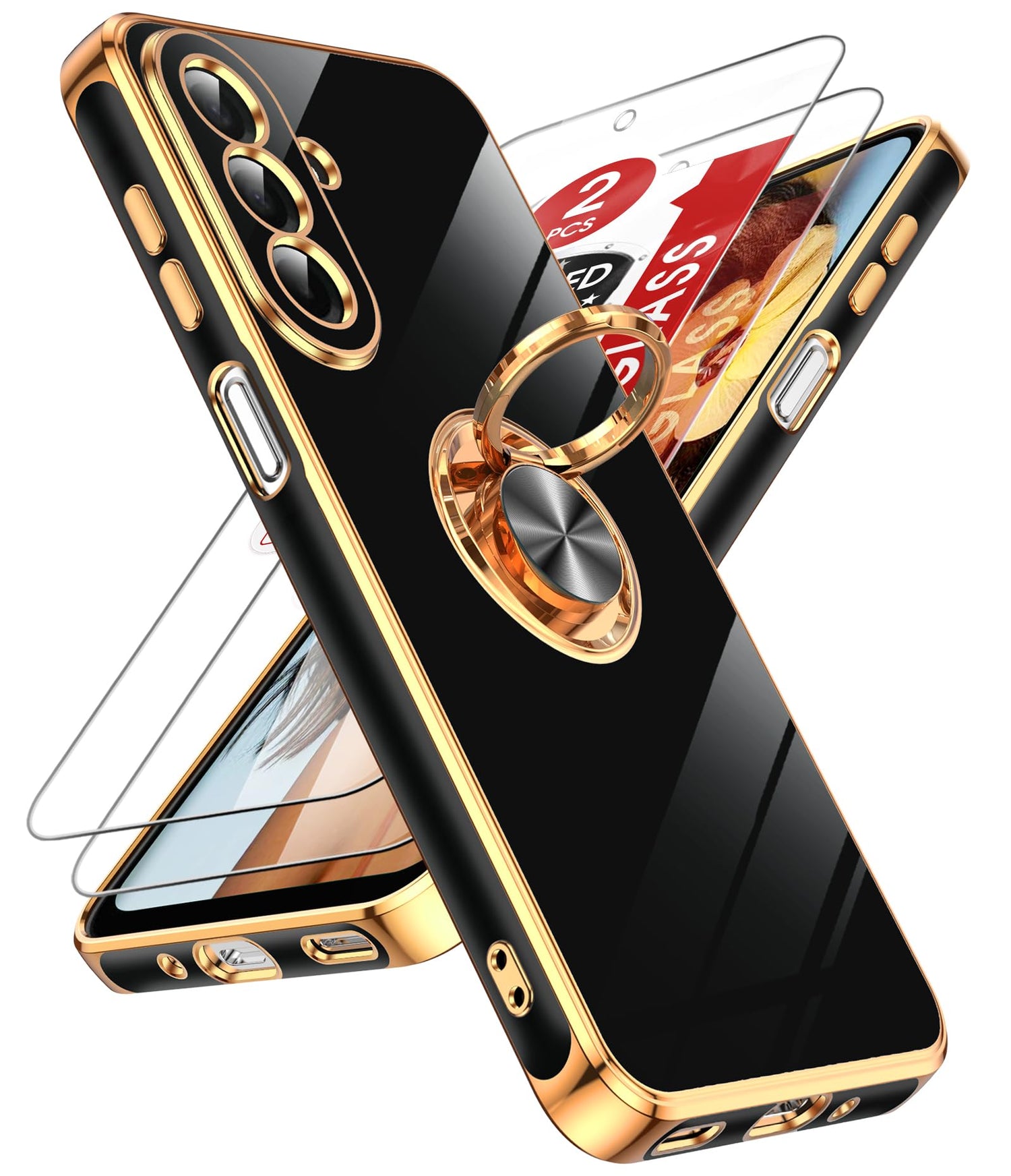 LeYi for Galaxy A37 5G Phone Case with 360°Rotatable Magnetic Kickstand
