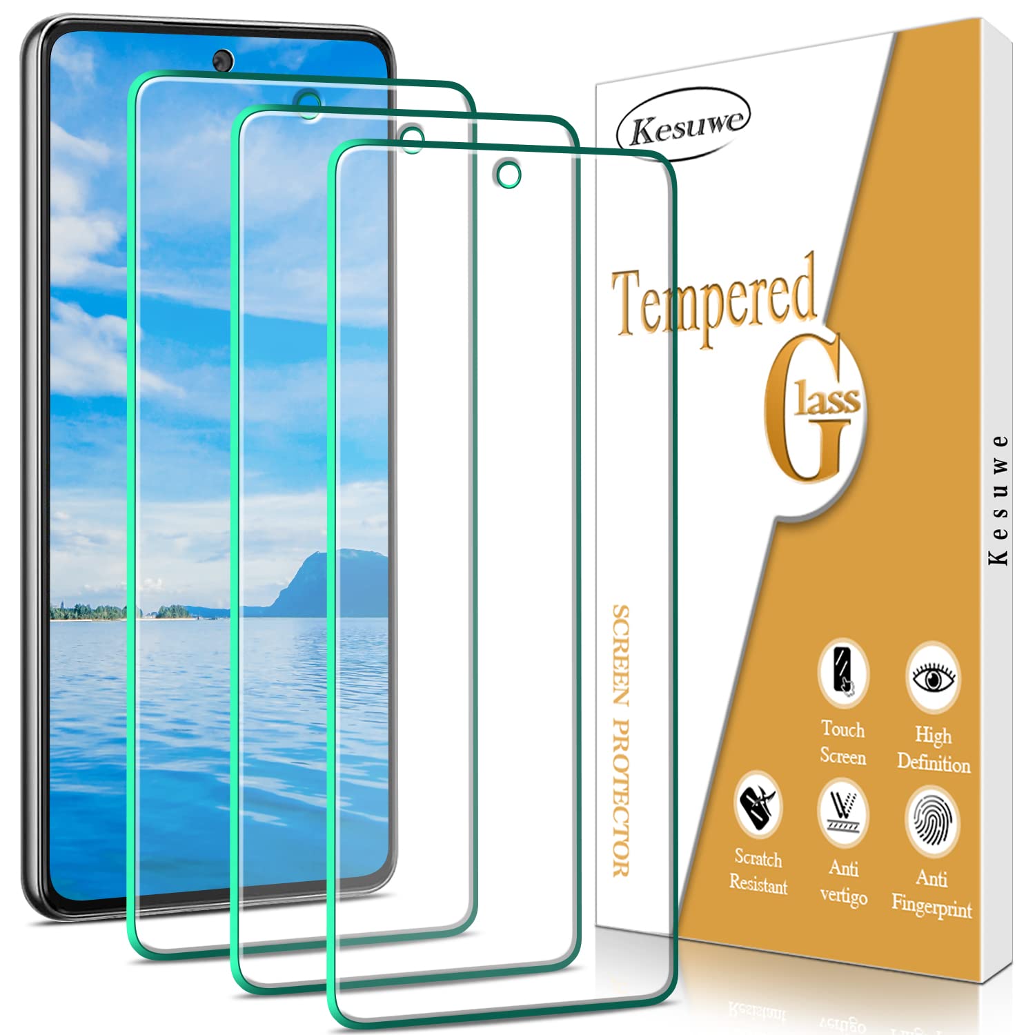 3 Pack Privacy Screen Protector for Samsung Galaxy A37/A57 5G Glass