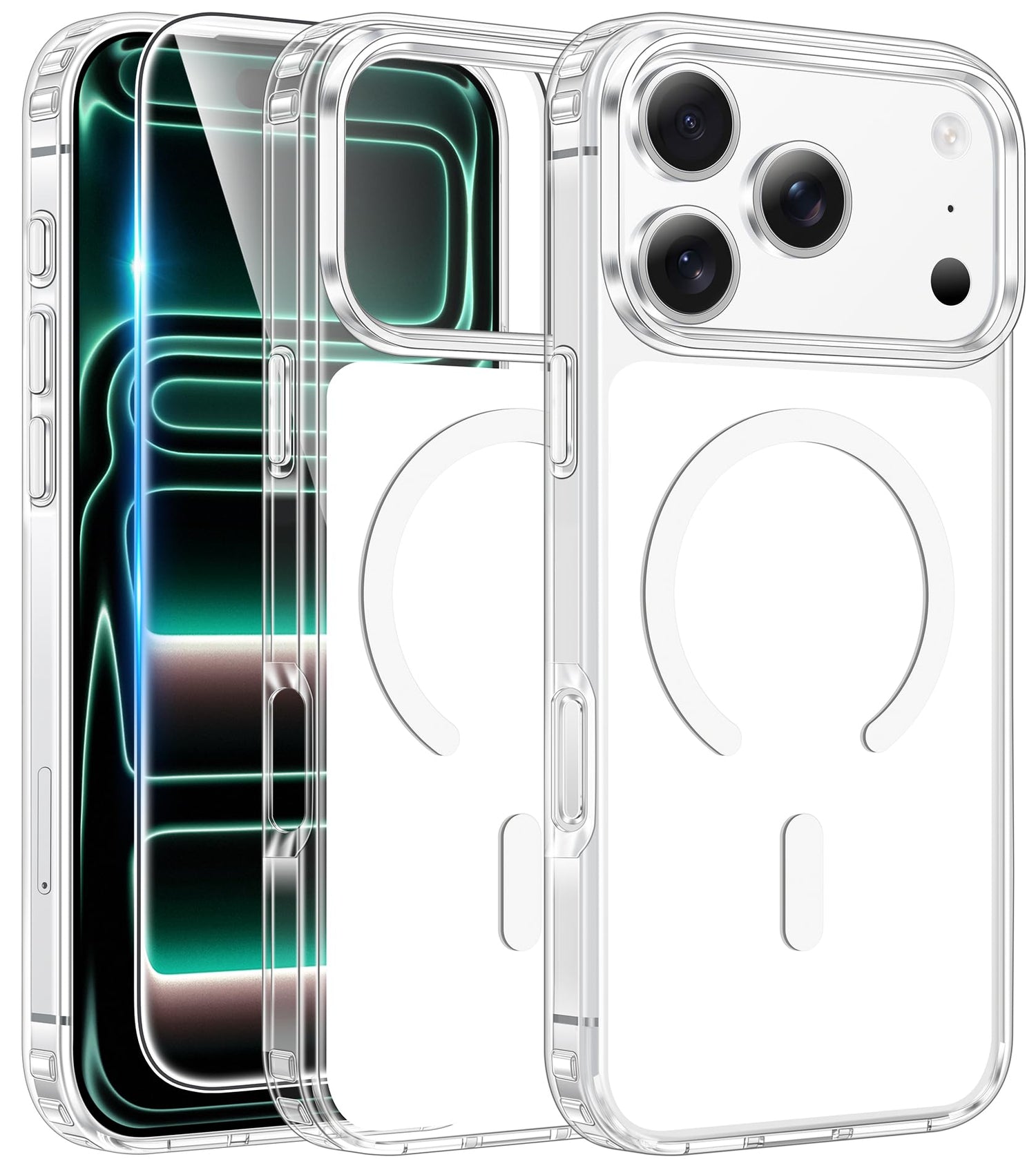 FNTCASE for Motorola Moto G-Power-5G-2026 Case: for Moto G Power 2025 Case Clear Slim Anti Yellowing Cell Phone Cover - Rugged Shockproof Protective Bumper Transparent Phonecase (Clear Magnetic)