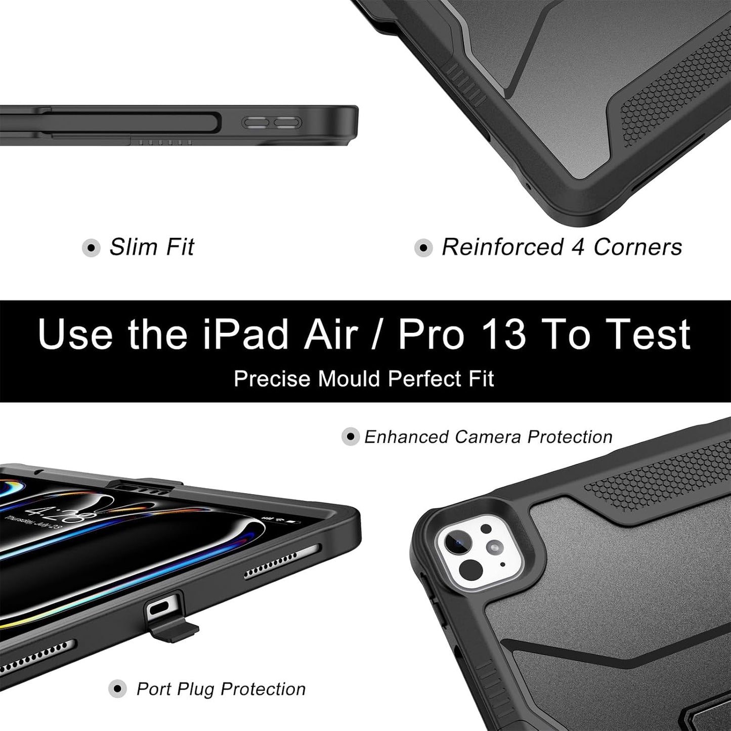 Soke Case for iPad Pro 13 Inch (M5) 2025 /(M4) 2024 - New Black