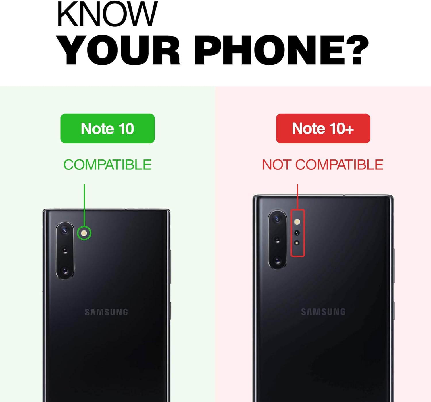 ENCASED Galaxy Note 10 Case (Thin Armor) Slim Flexible Grip Phone Cover (Samsung Note 10) Black (Note 10)
