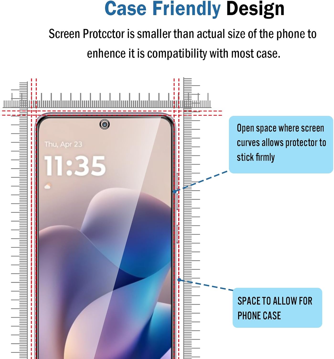 2 Pack Compatible with Moto G Stylus 2026/2025 Screen Protector,Full Coverage 9H Tempered Glass Film,HD Clear Scratch Resistant,Bubble-Free for Moto G Stylus 5G 2026 Screen Protector