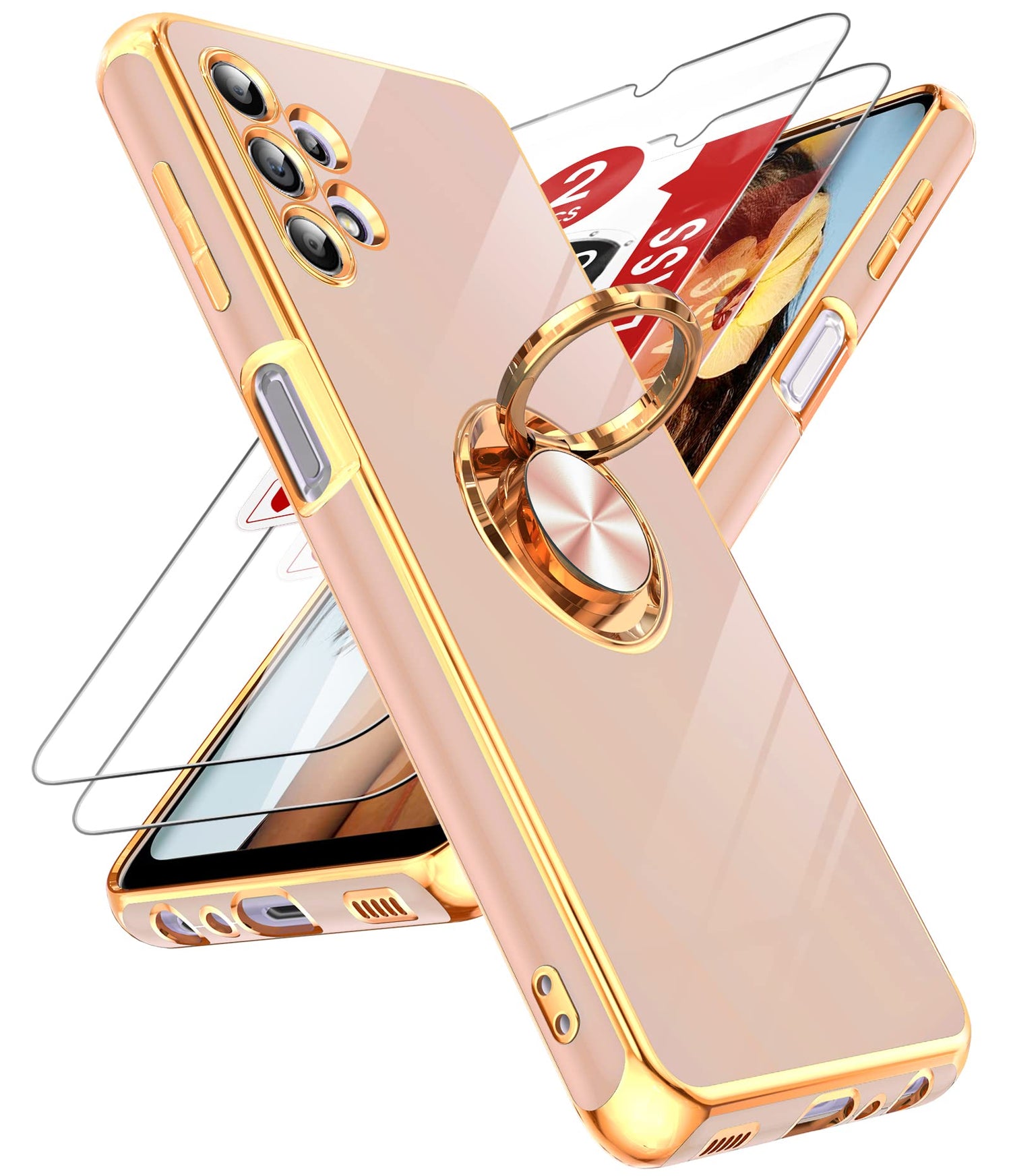 LeYi for Samsung Galaxy A26-5G Phone Case 360° Magnetic Kickstand, Black