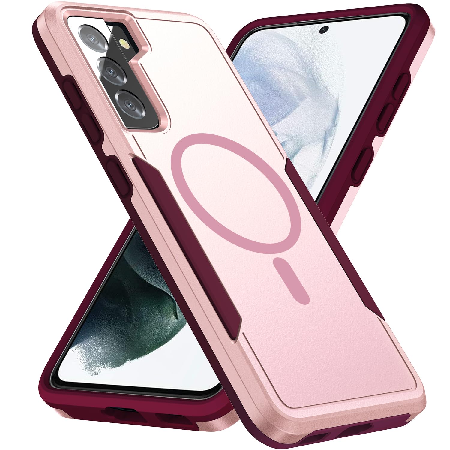 Phone Case for Samsung Galaxy S21 Plus Black | Compatible with Magsafe, Military Grade Drop Tested, Shockproof, Magnetic, Tough, Rugged, Protective, 6.7 inch