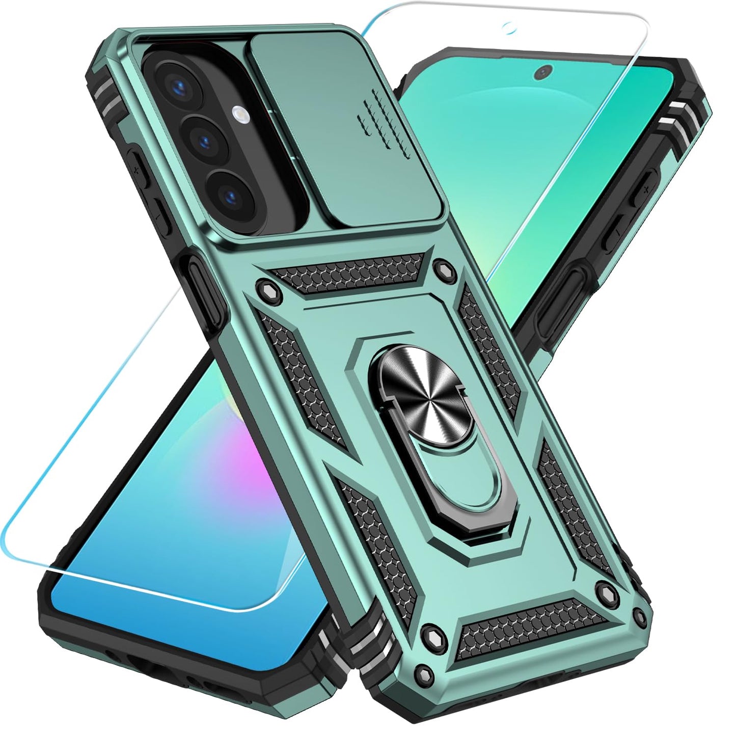 SunStory for Samsung Galaxy A26 5G Phone Case with Rotated Ring Kickstand