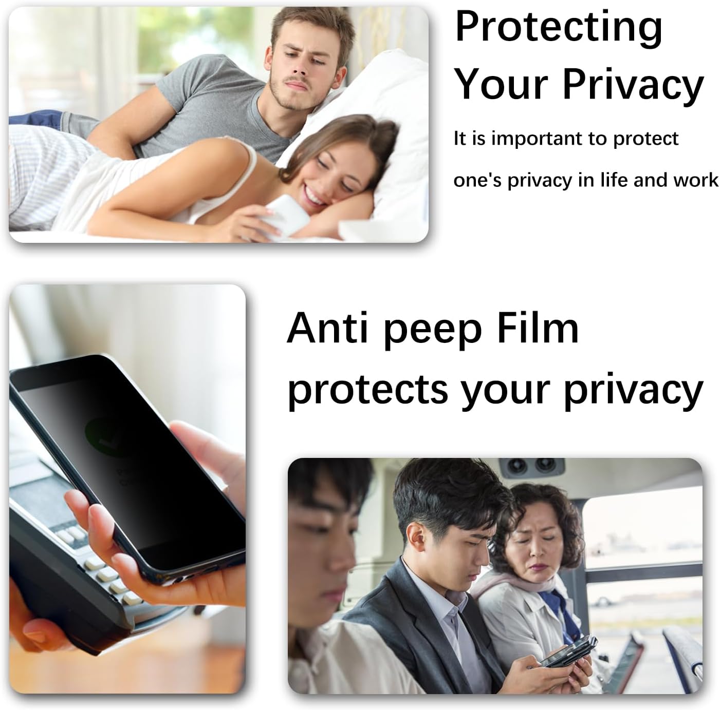 2 Pack Privacy Screen Protector for Samsung Galaxy A26 5G