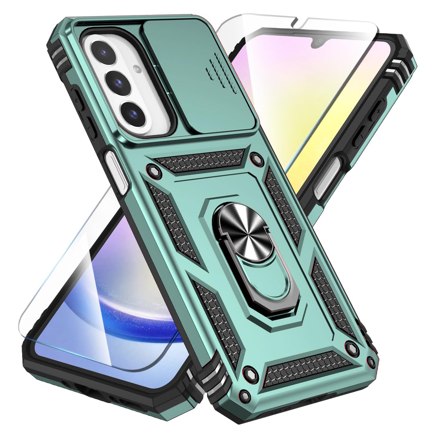 SunStory for Samsung Galaxy A26 5G Phone Case with Rotated Ring Kickstand