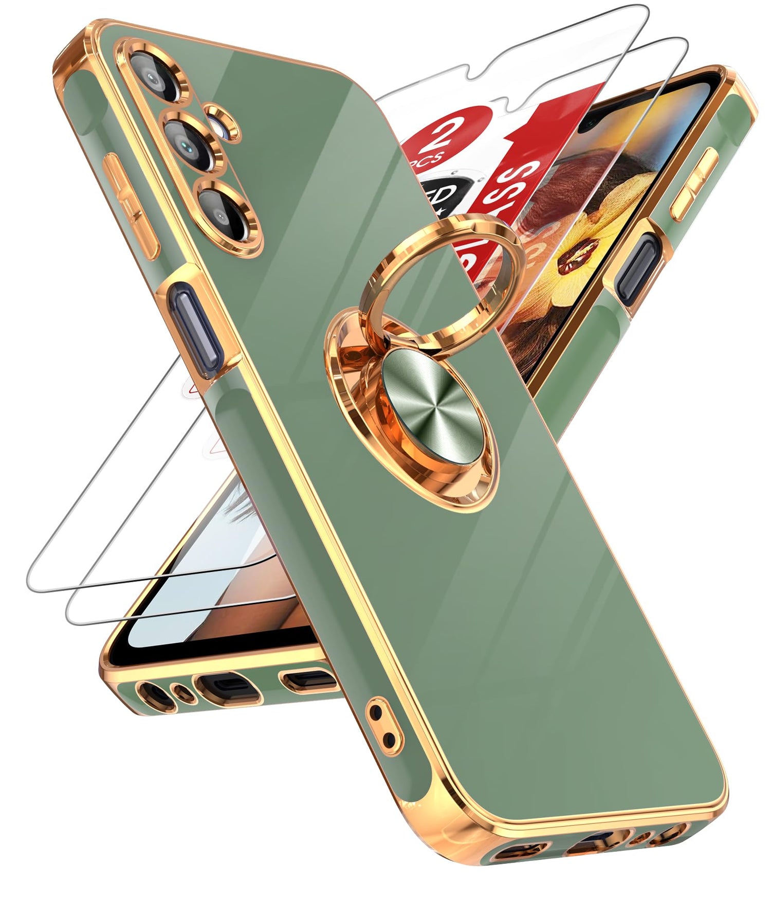 LeYi for Galaxy A37 5G Phone Case with 360°Rotatable Magnetic Kickstand