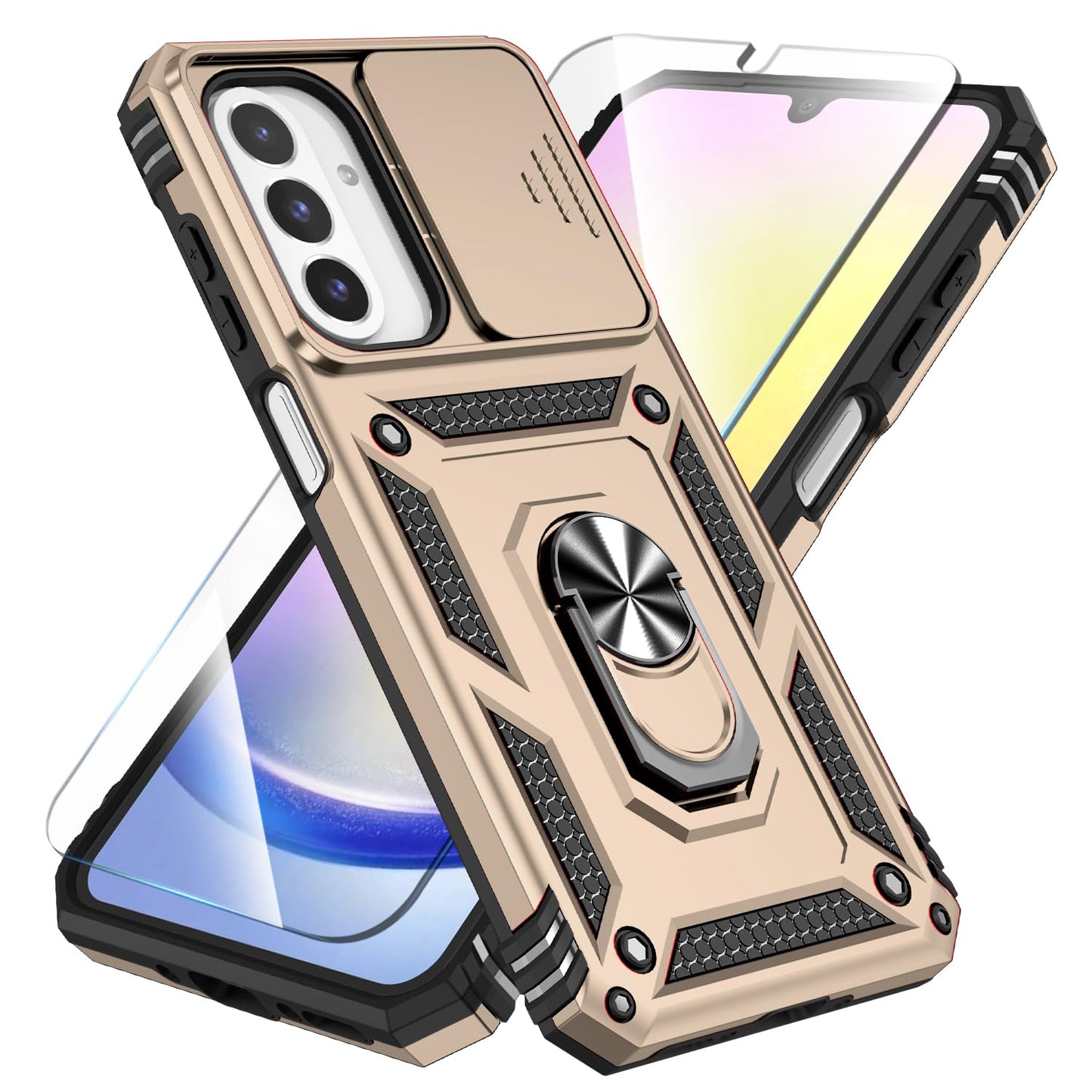 SunStory for Samsung Galaxy A26 5G Phone Case with Rotated Ring Kickstand
