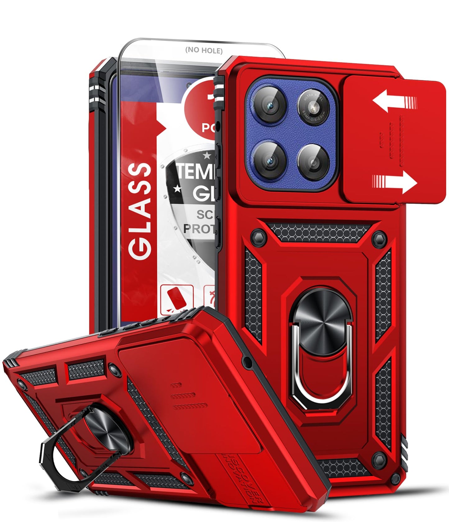 LeYi for Motorola Moto G Stylus 2025-Case: 【𝐍𝐨𝐭 𝐅𝐢𝐭 𝐌𝐨𝐭𝐨 𝐆 𝟐𝟎𝟐𝟓】Moto G Stylus 2026 Case 5G, Slide Camera Cover Screen Protector, Tough Armor Android Unlocked Phone Magnetic Stand, Black