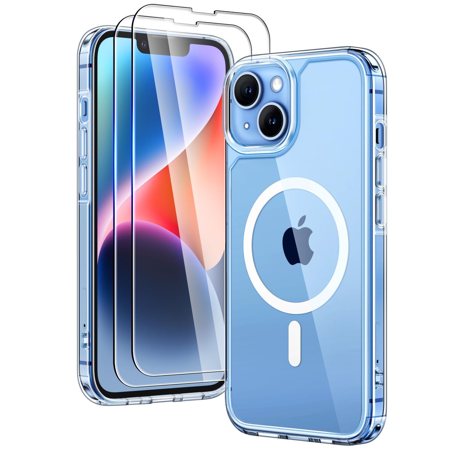 TAURI for iPhone 17 Case, Anti-Yellowing with Screen Protector, Military-Grade Protection Shockproof Slim Phone Case for iPhone 17, Clear
