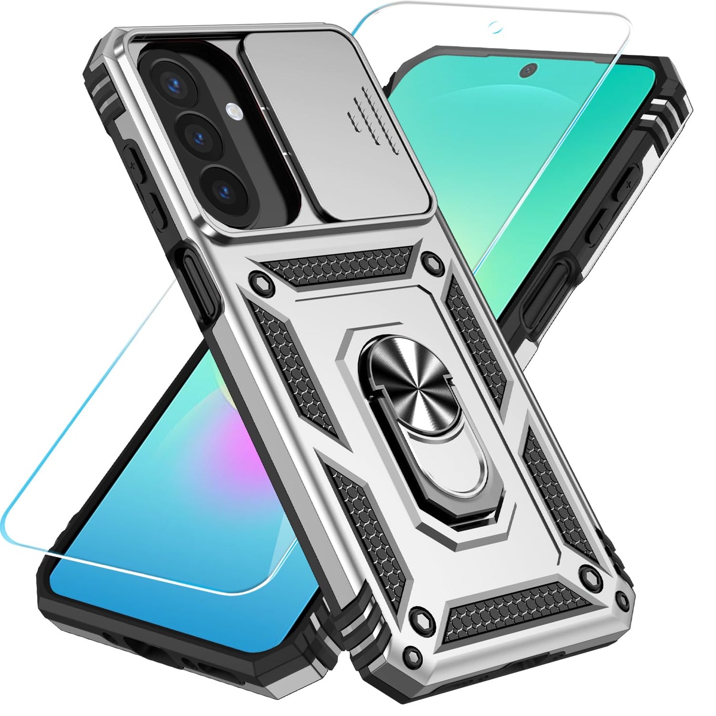SunStory for Samsung Galaxy A26 5G Phone Case with Rotated Ring Kickstand