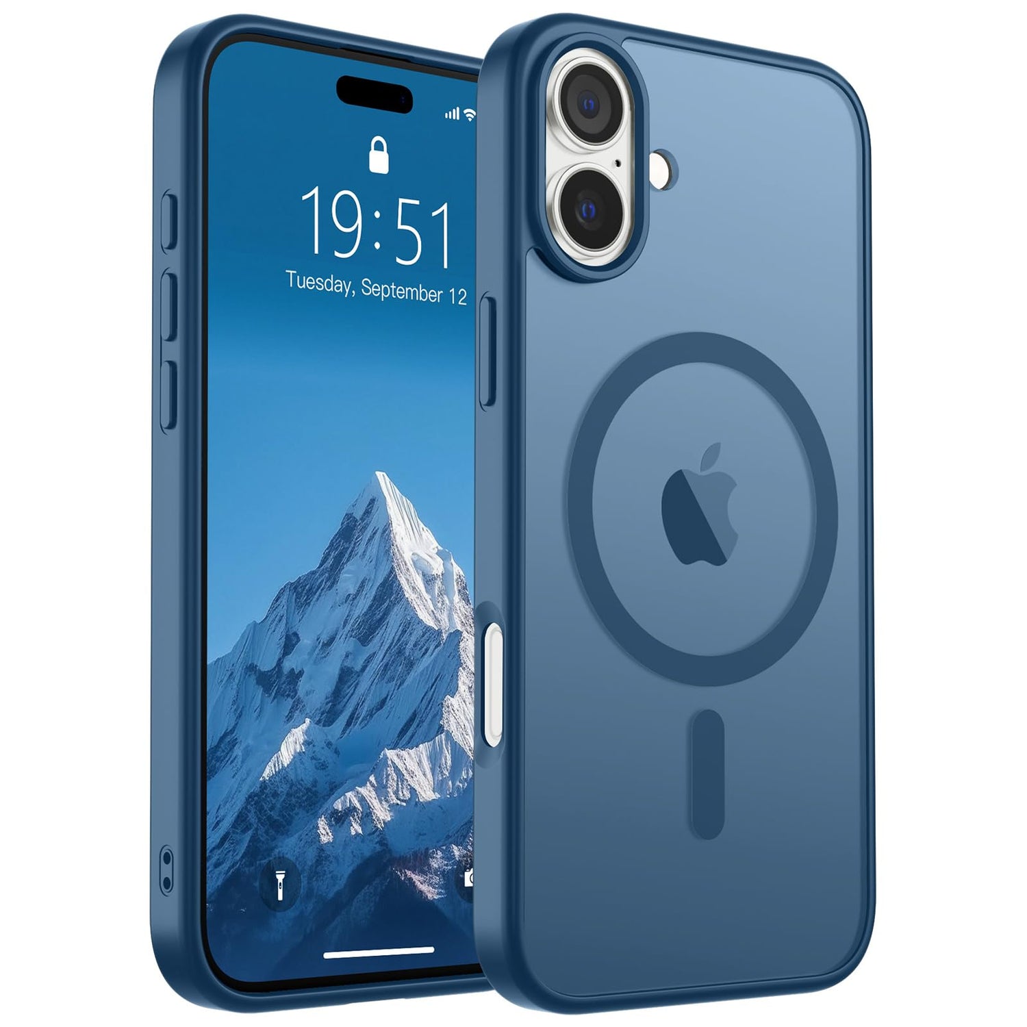 SUPFINE Magnetic for iPhone 17 Case (Compatible with MagSafe)(Military Grade Drop Protection) Translucent Matte Shockproof with Anti-Fingerprint Phone Cover,Black