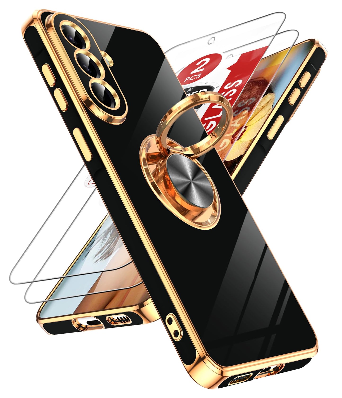 LeYi for Galaxy A37 5G Phone Case with 360°Rotatable Magnetic Kickstand