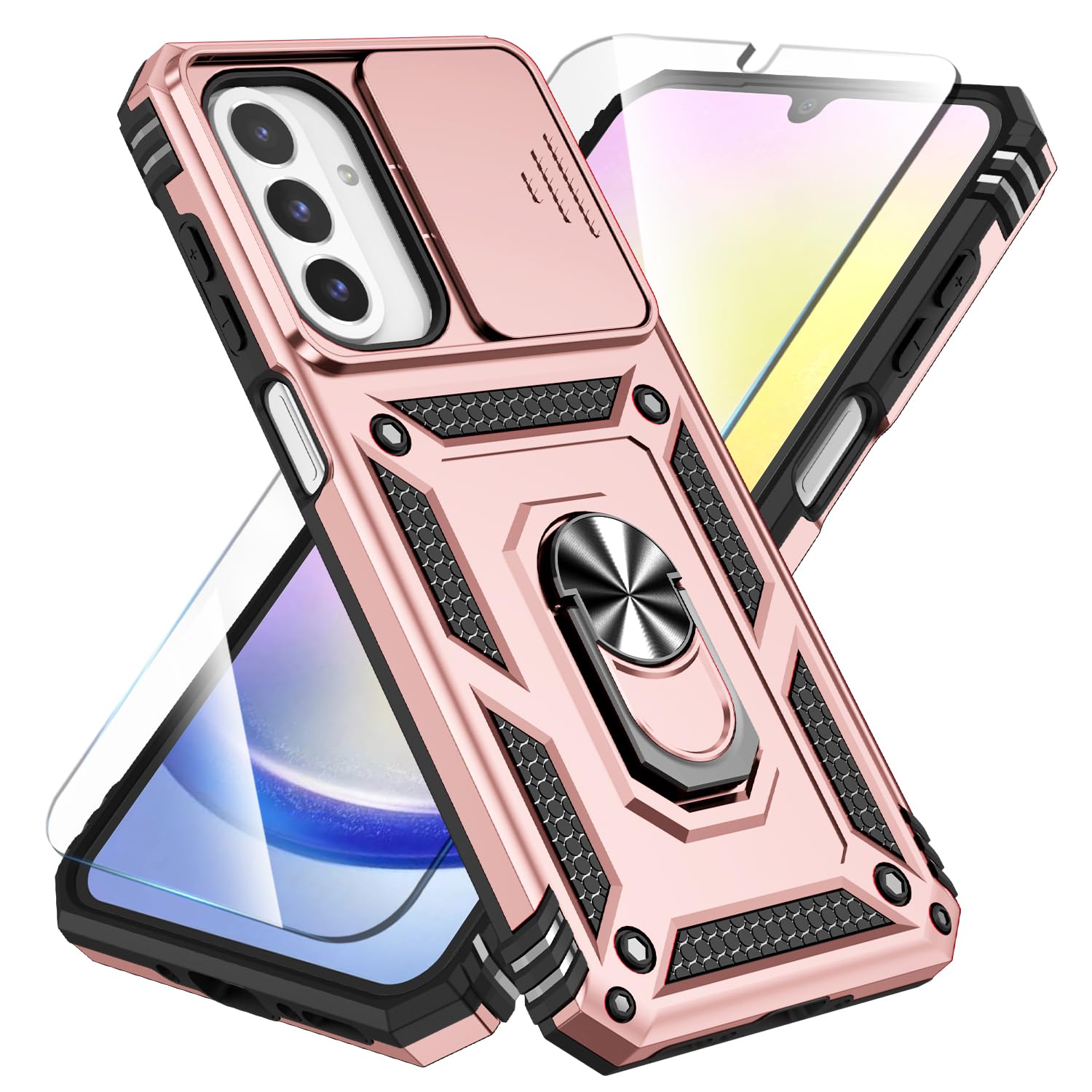 SunStory for Samsung Galaxy A26 5G Phone Case with Rotated Ring Kickstand