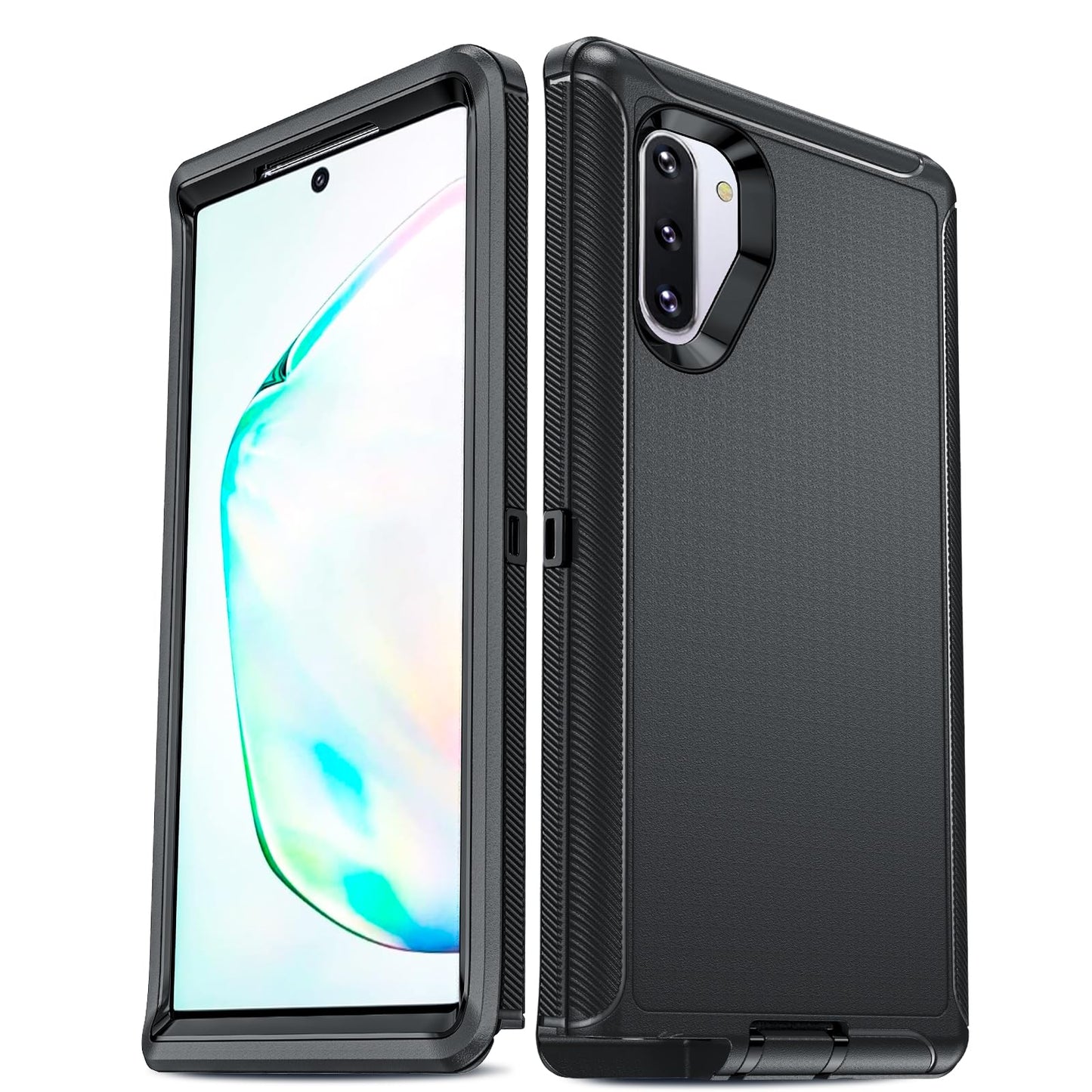 LeYi Compatible for Galaxy Note 10 Case[Not for Plus/+], Upgrade 3-in-1 Full Body Shockproof Rubber Outer Cover Heavy Duty Tough Rugged Dustproof Defender Protection Case for Samsung Note 10 (Teal)