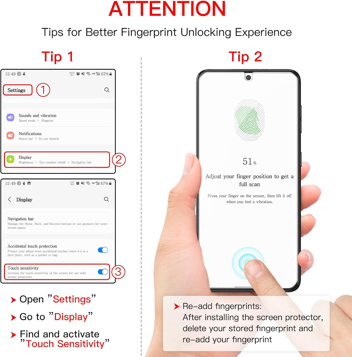 JETech Screen Protector for Samsung Galaxy S21 Plus 6.7-Inch with Camera Lens Protector, Easy Installation Tool, Tempered Glass Film, HD Clear, 2-Pack Each
