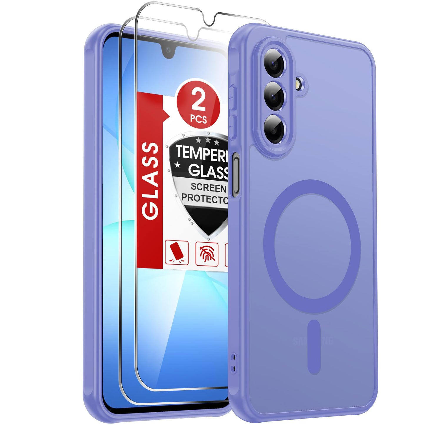 LeYi for Samsung Galaxy A57-5G Phone Case: MagSafe Fit 2 X Screen Protector