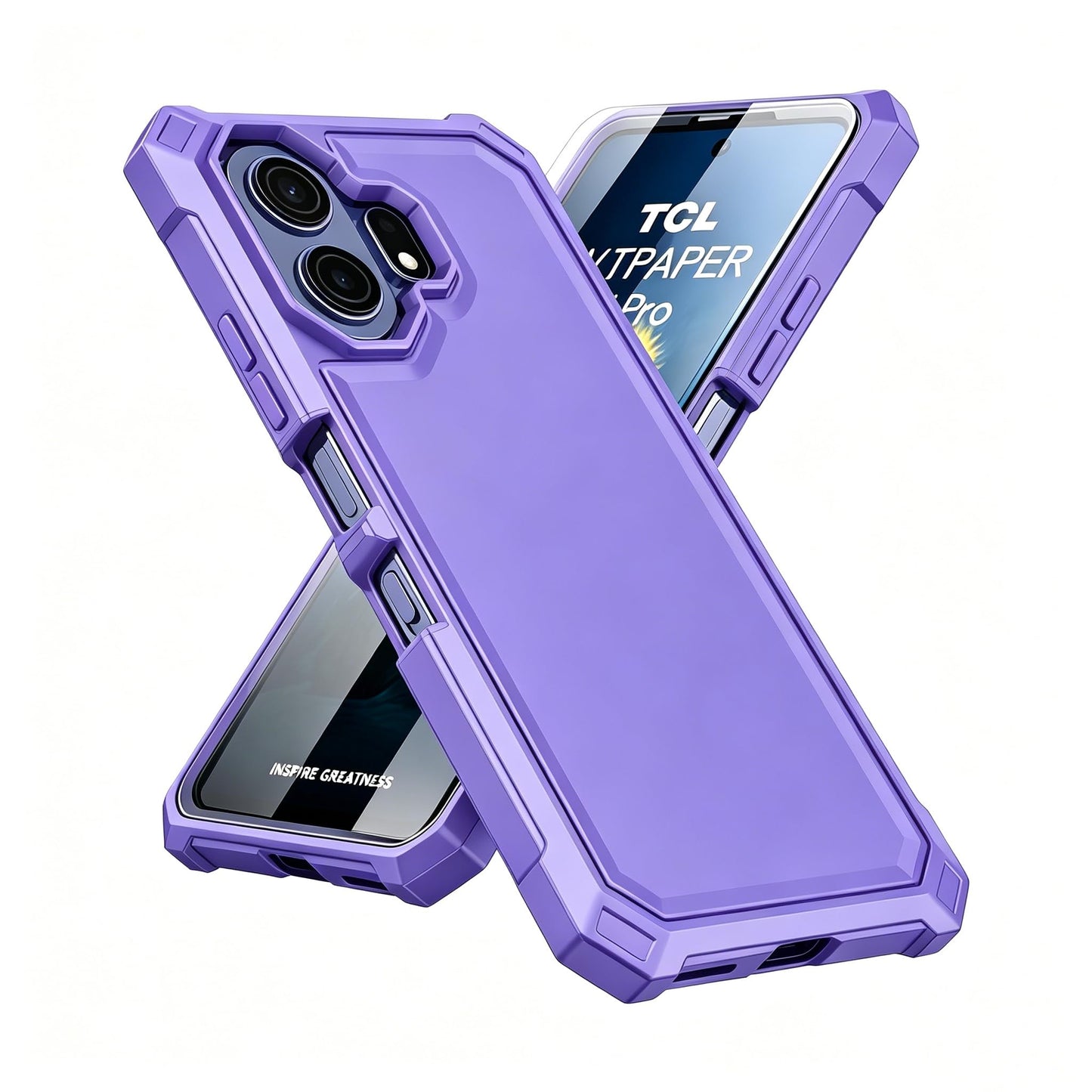 for TCL NXTPAPER 70 Pro 5G Phone Case with Screen Protector Clear