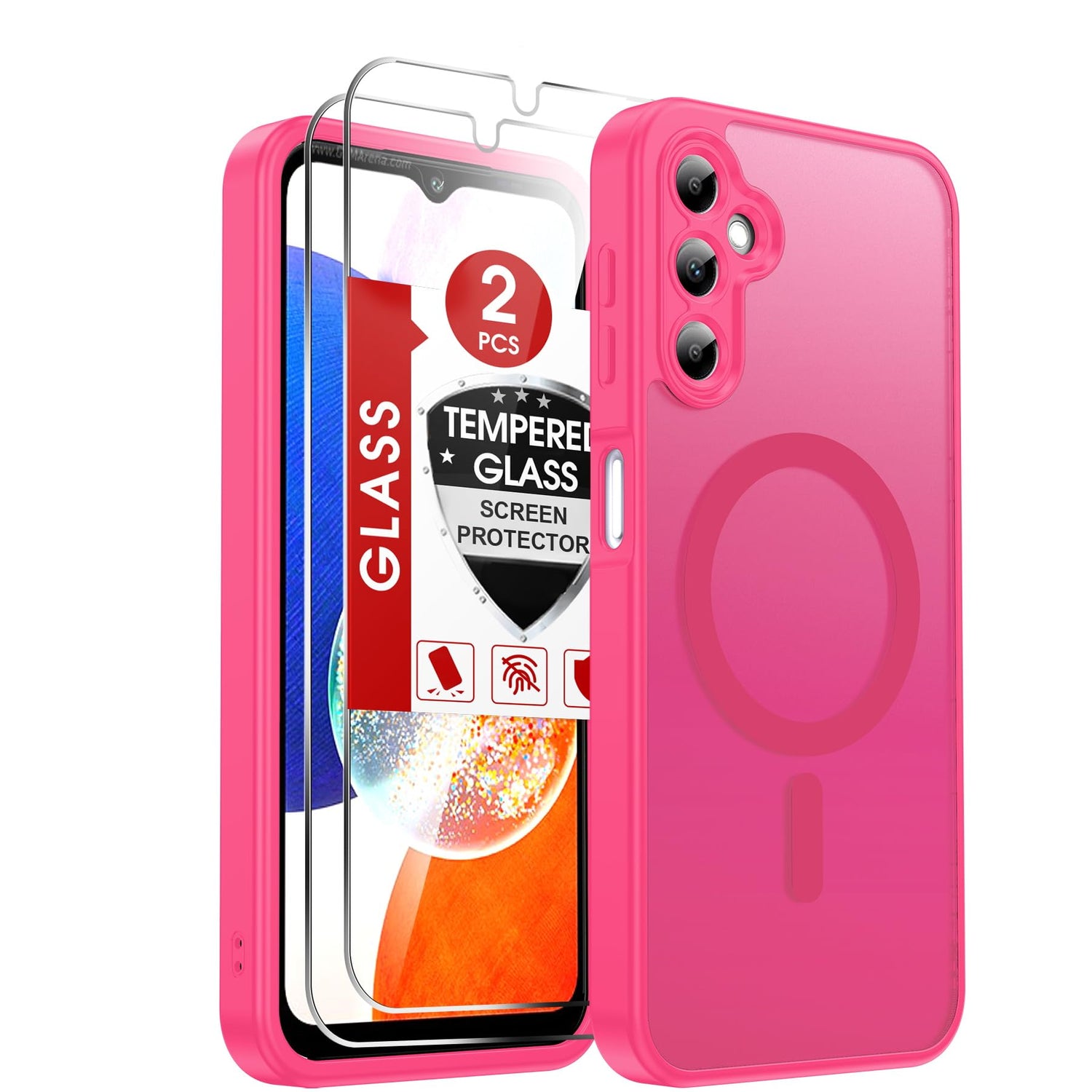 LeYi for Samsung Galaxy A57-5G Phone Case: MagSafe Fit 2 X Screen Protector