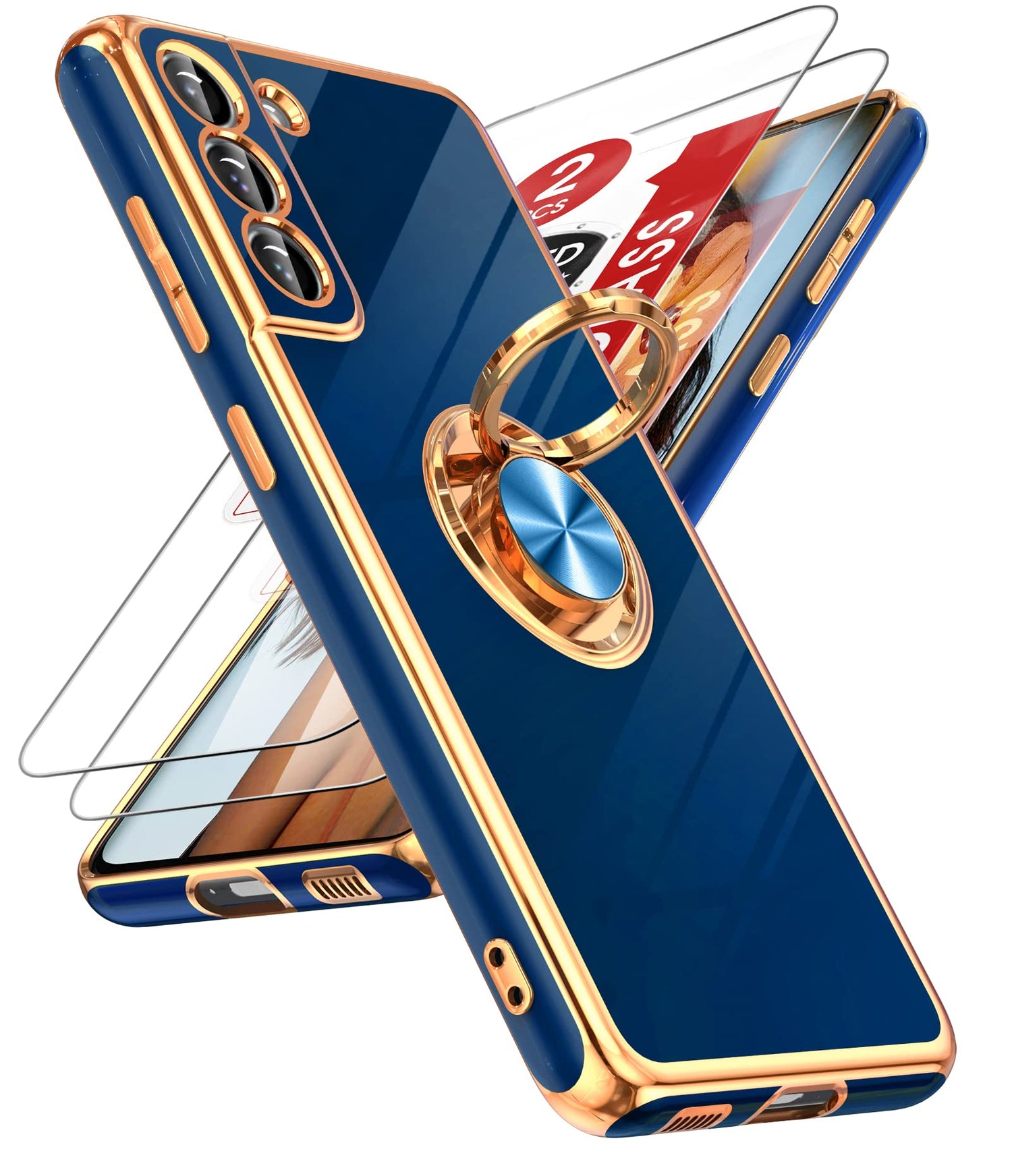 LeYi for Galaxy A37 5G Phone Case with 360°Rotatable Magnetic Kickstand