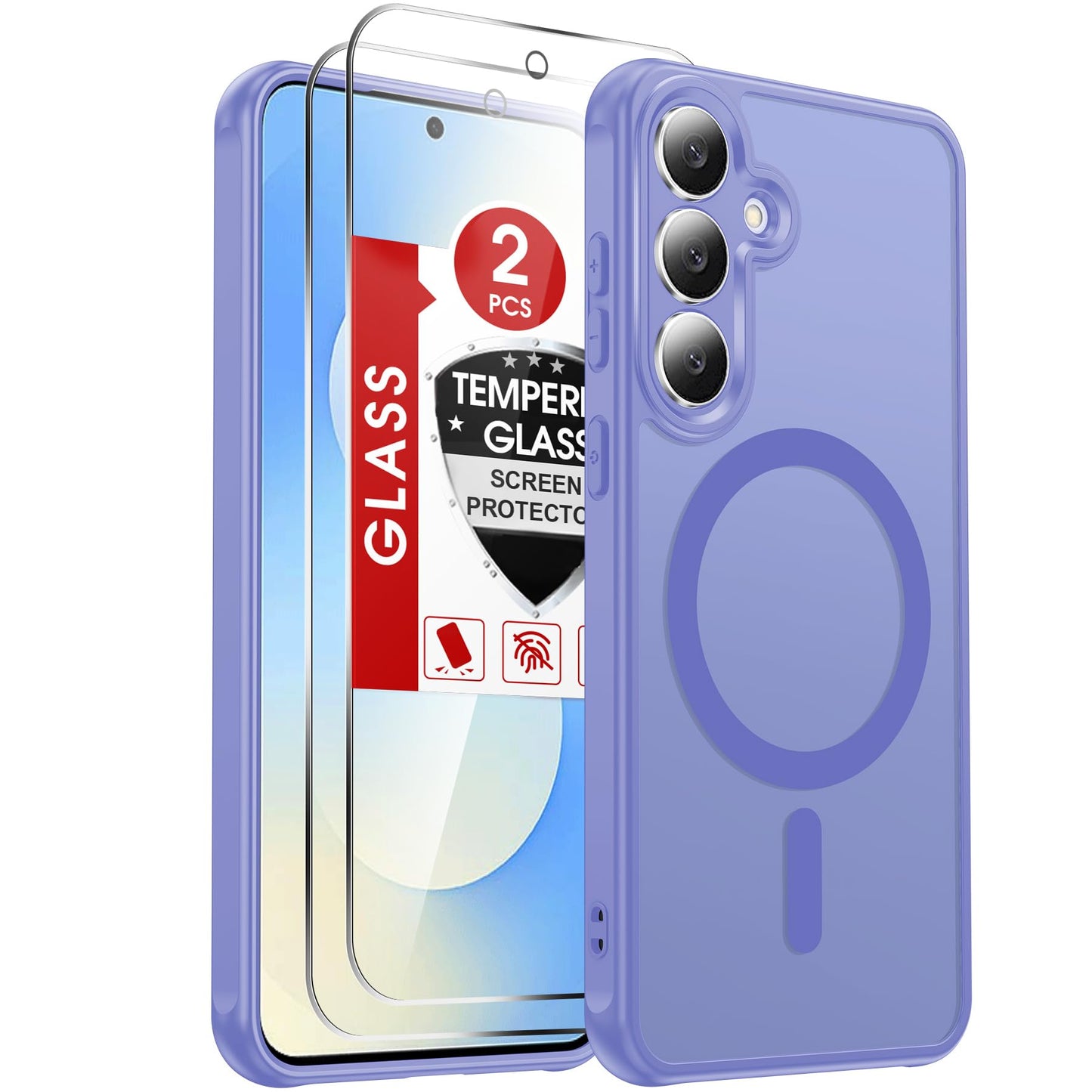 LeYi for Samsung Galaxy A57-5G Phone Case: MagSafe Fit 2 X Screen Protector