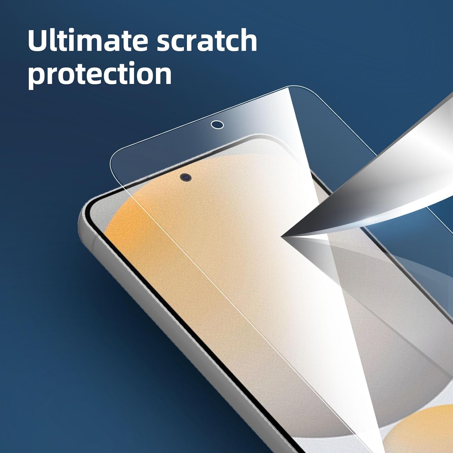 NEW'C 3 Pack Designed for Samsung Galaxy S24 FE 5G Screen Protector Tempered Glass, Bubble Free, Ultra Resistant