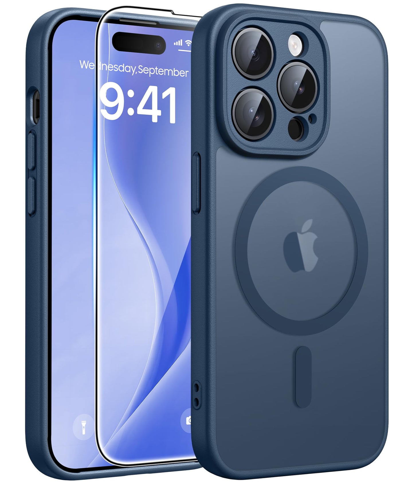 FNTCASE for Motorola Edge 2026 Magnetic Case: [Compatible with Magsafe] Translucent Matte Cases with [Screen Protector] Military Grade Shockproof Protective Phone Cover(6.5 inch/Black)