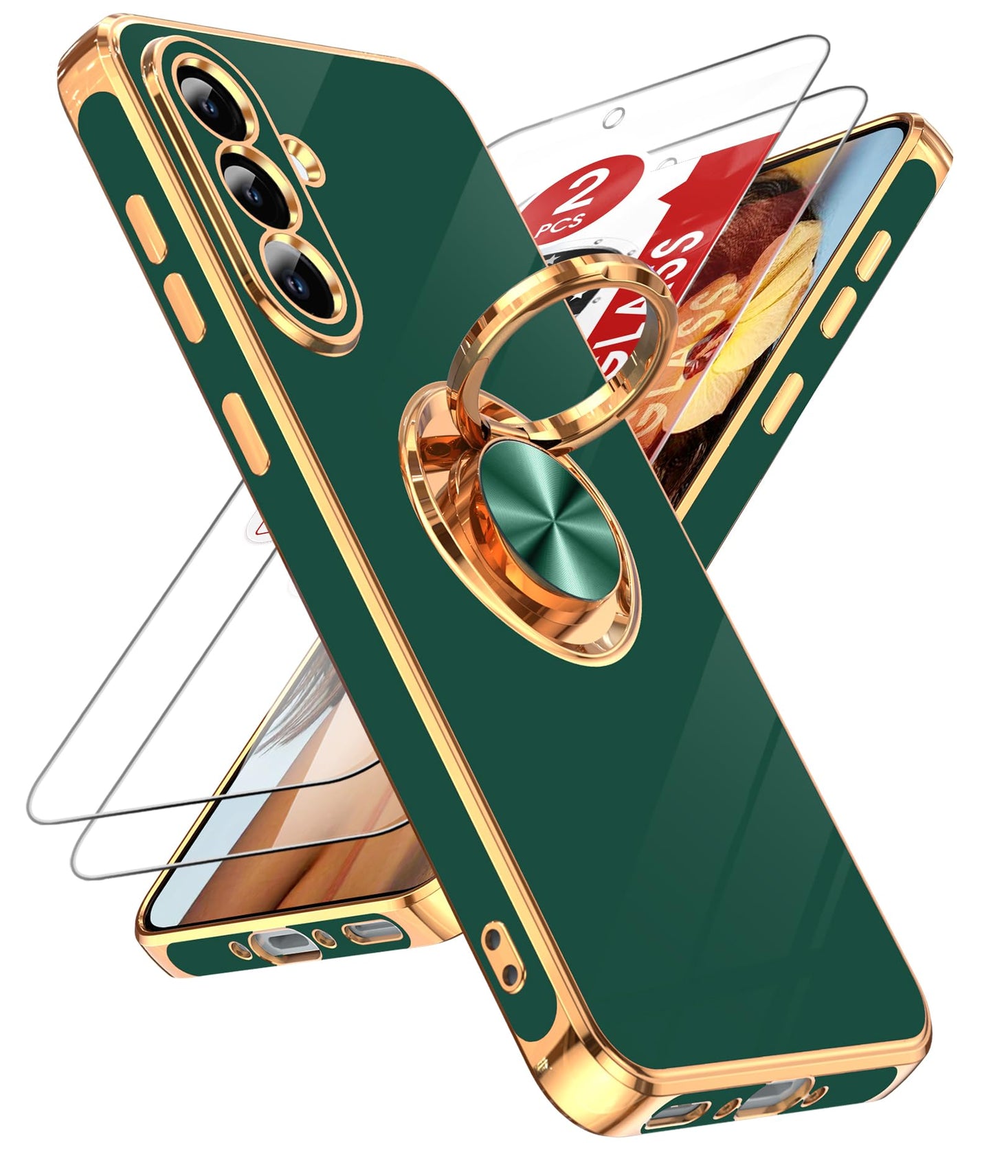 LeYi for Galaxy A37 5G Phone Case with 360°Rotatable Magnetic Kickstand