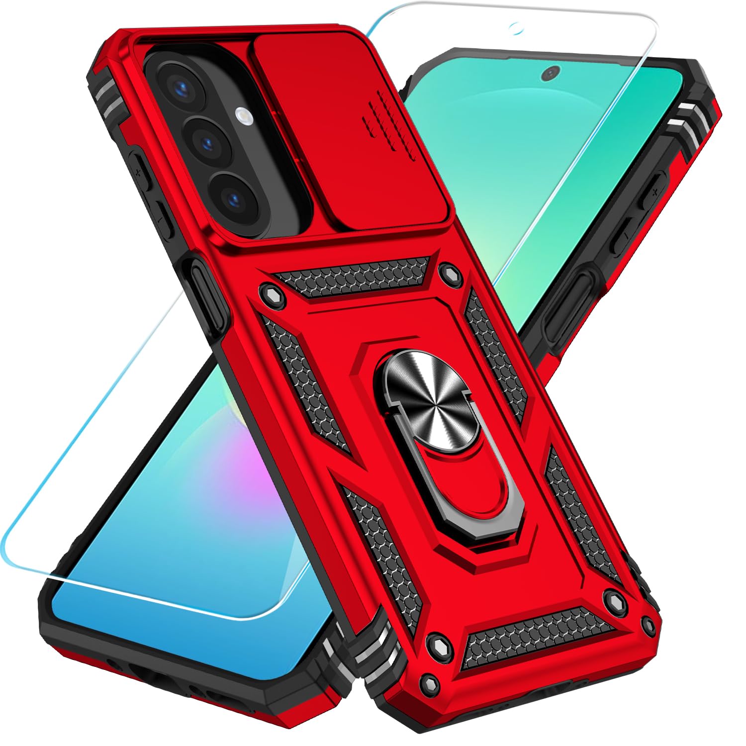 SunStory for Samsung Galaxy A26 5G Phone Case with Rotated Ring Kickstand