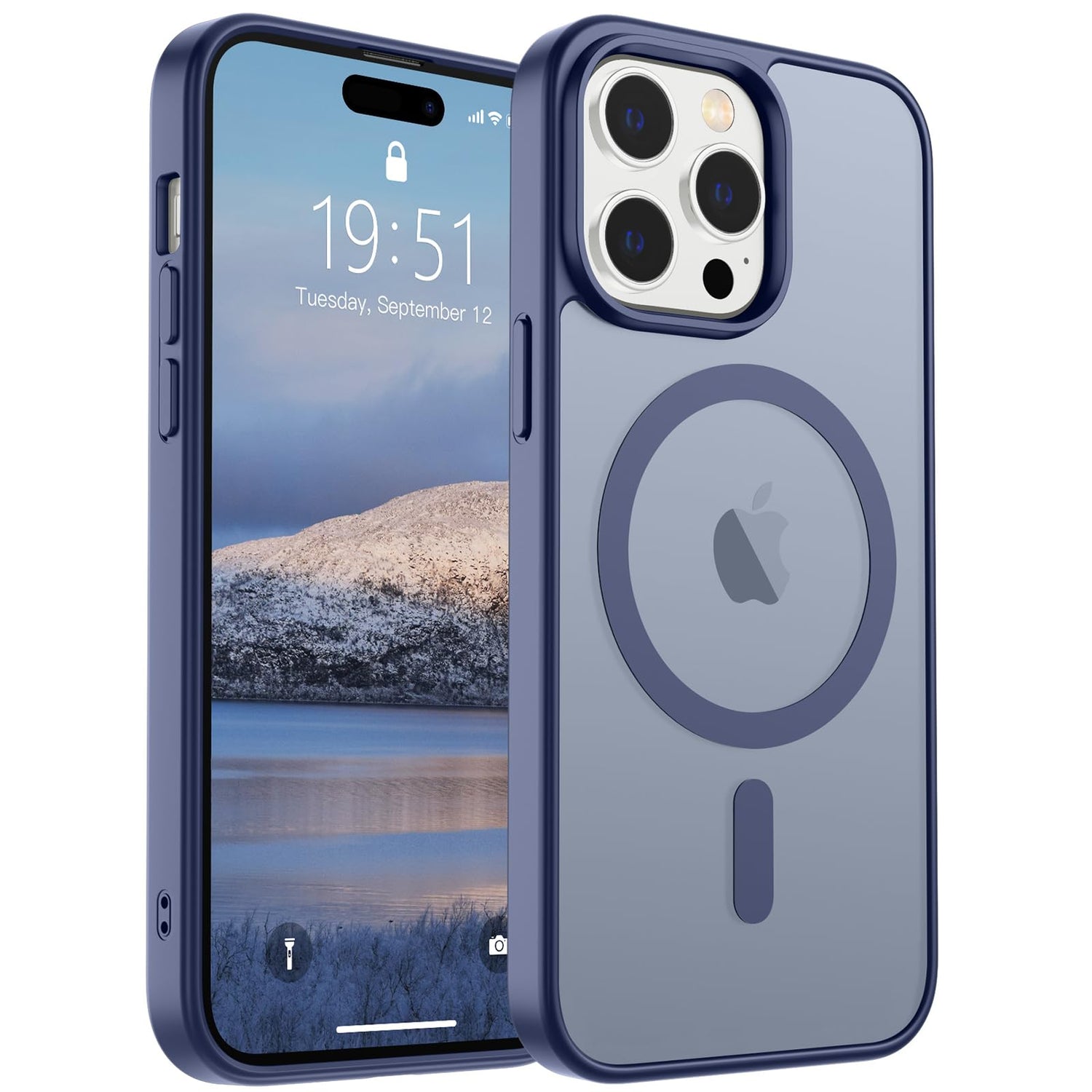 SUPFINE Magnetic for iPhone 17 Case (Compatible with MagSafe)(Military Grade Drop Protection) Translucent Matte Shockproof with Anti-Fingerprint Phone Cover,Black