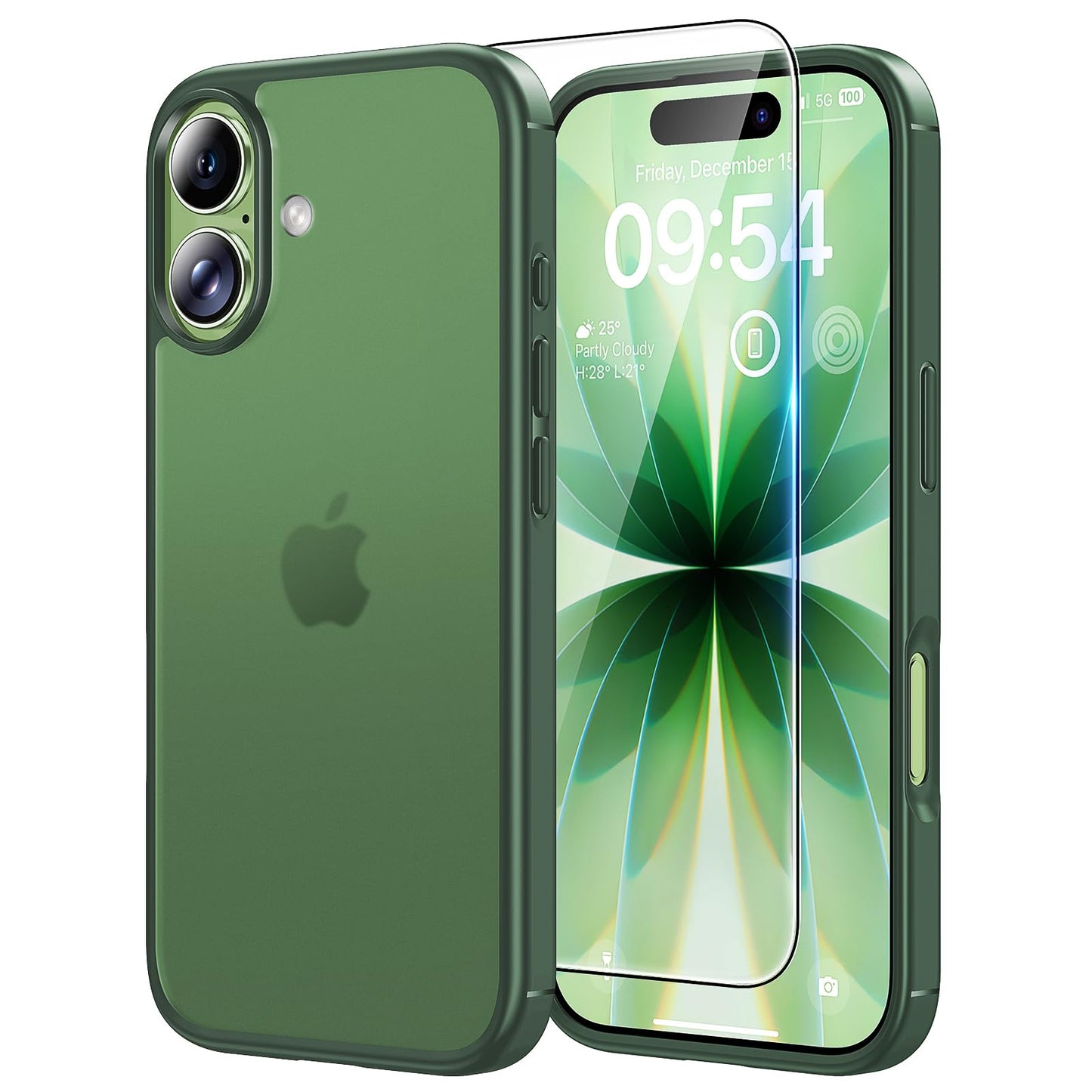TAURI for iPhone 17 Case, Anti-Yellowing with Screen Protector, Military-Grade Protection Shockproof Slim Phone Case for iPhone 17, Clear