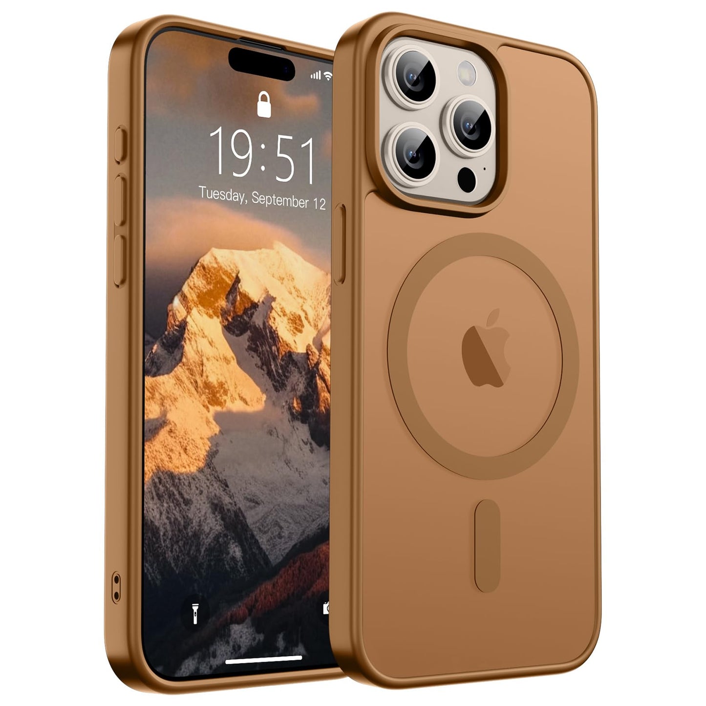 SUPFINE Magnetic for iPhone 17 Case (Compatible with MagSafe)(Military Grade Drop Protection) Translucent Matte Shockproof with Anti-Fingerprint Phone Cover,Black