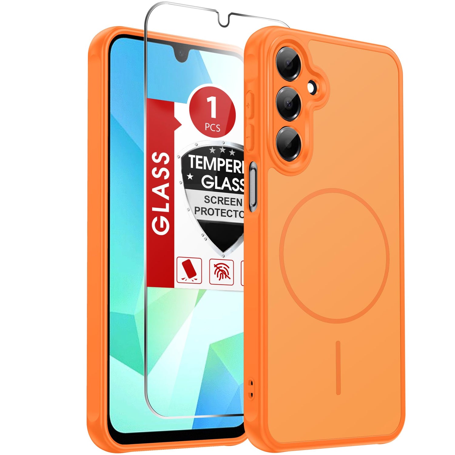 LeYi for Samsung Galaxy A57-5G Phone Case: MagSafe Fit 2 X Screen Protector