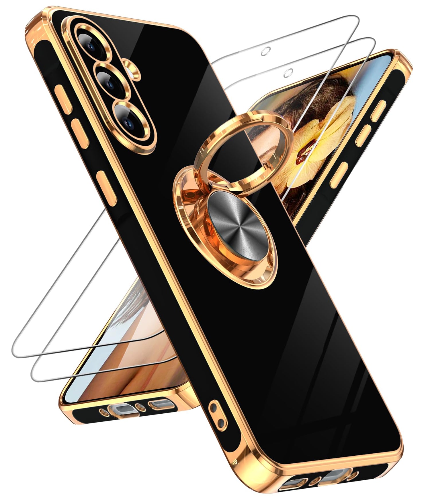 LeYi for Galaxy A37 5G Phone Case with 360°Rotatable Magnetic Kickstand