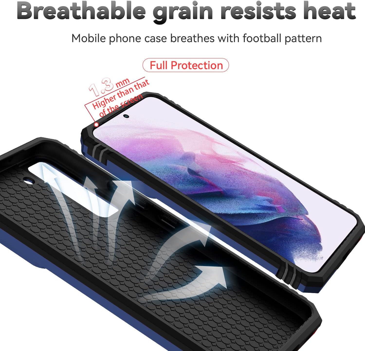 Military Grade Case for Galaxy S22 Plus with Kickstand & Slide Camera Cover Protection - Shockproof Case for Samsung Galaxy S22 Plus (Blue)