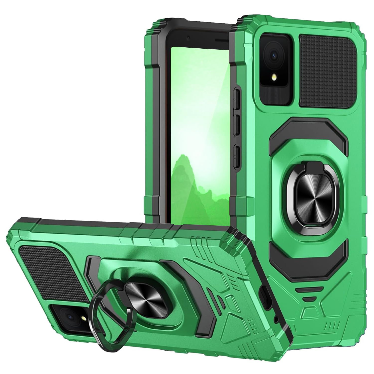 TJS Compatible for TCL K11 T432W Phone Case (Black)