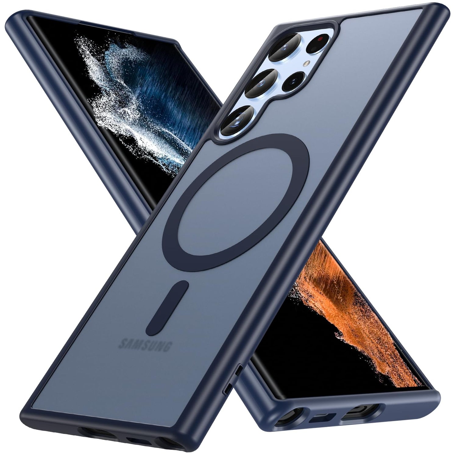 OWKEY Case for Samsung Galaxy Note 20,Magnetic Galaxy Note 20 Phone Case [Compatible with MagSafe] Anti-Fingerprint Translucent Matte Shockproof Protective Case for Samsung Note 20 (Black)