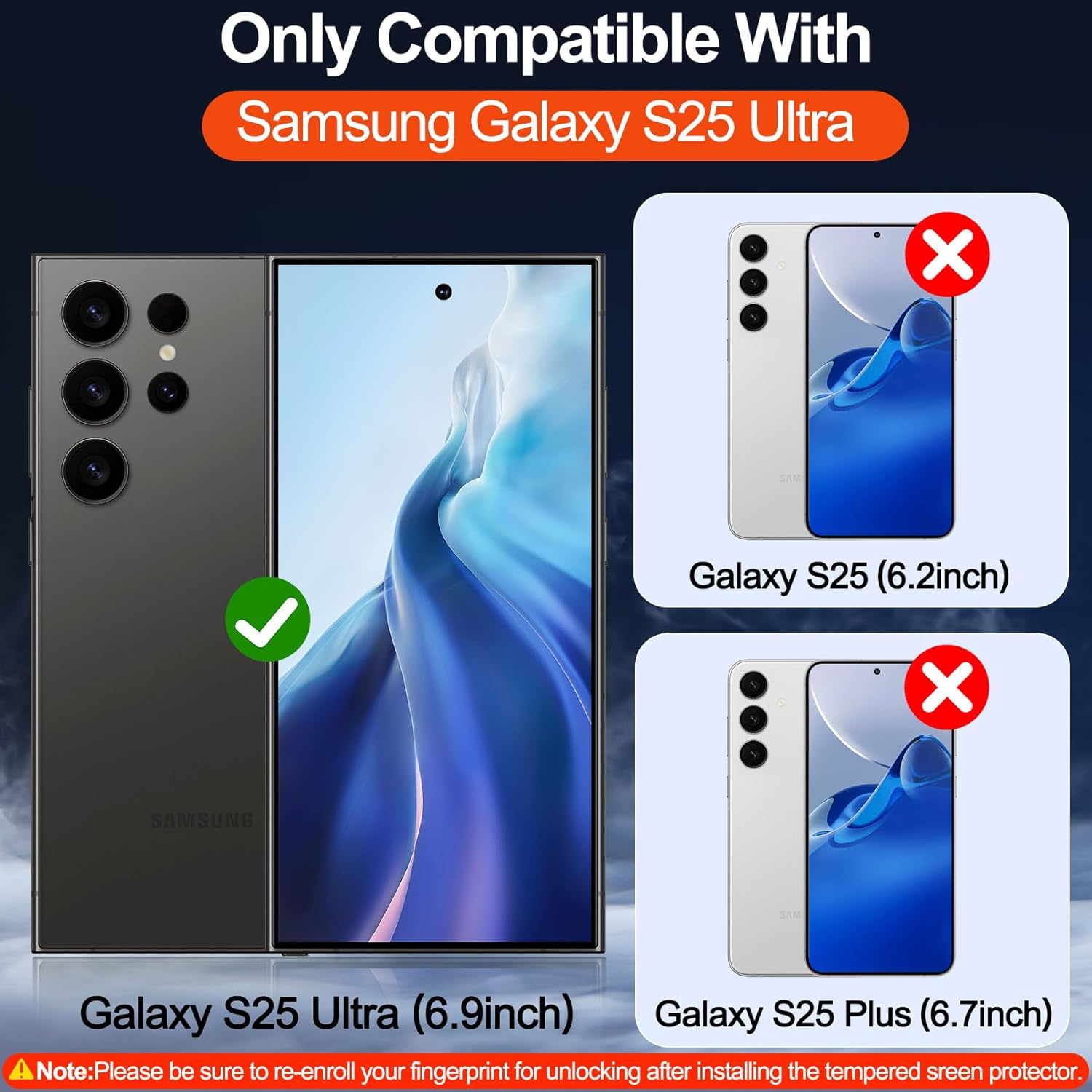 MOZOTER for Samsung Galaxy S25 Ultra Case with Magnetic,[Compatible with MagSafe][12Ft Military Dropproof][2*Screen Protector] Translucent Anti-Slip Back Slim Shockproof Case for S25 Ultra-Black