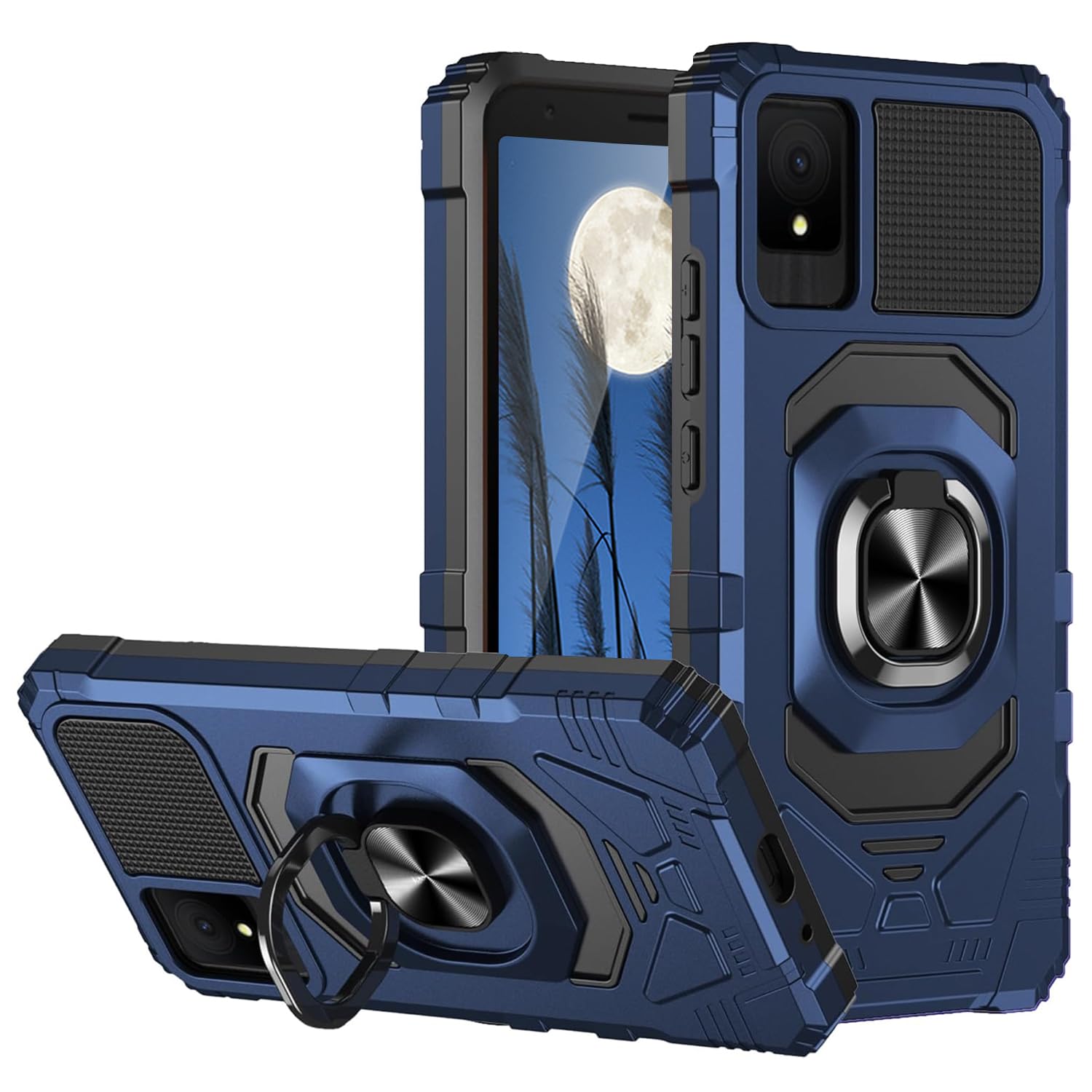 TJS Compatible for TCL K11 T432W Phone Case (Black)