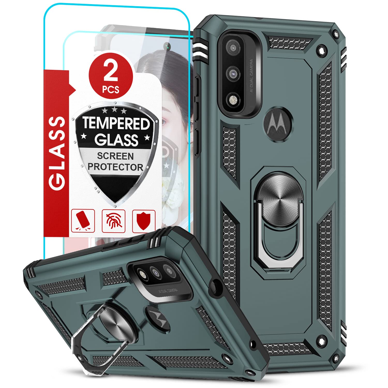 LeYi for Motorola Moto G Stylus 2025-Case: 【𝐍𝐨𝐭 𝐅𝐢𝐭 𝐌𝐨𝐭𝐨 𝐆 𝟐𝟎𝟐𝟓】Moto G Stylus 2026 Case 5G, Slide Camera Cover Screen Protector, Tough Armor Android Unlocked Phone Magnetic Stand, Black