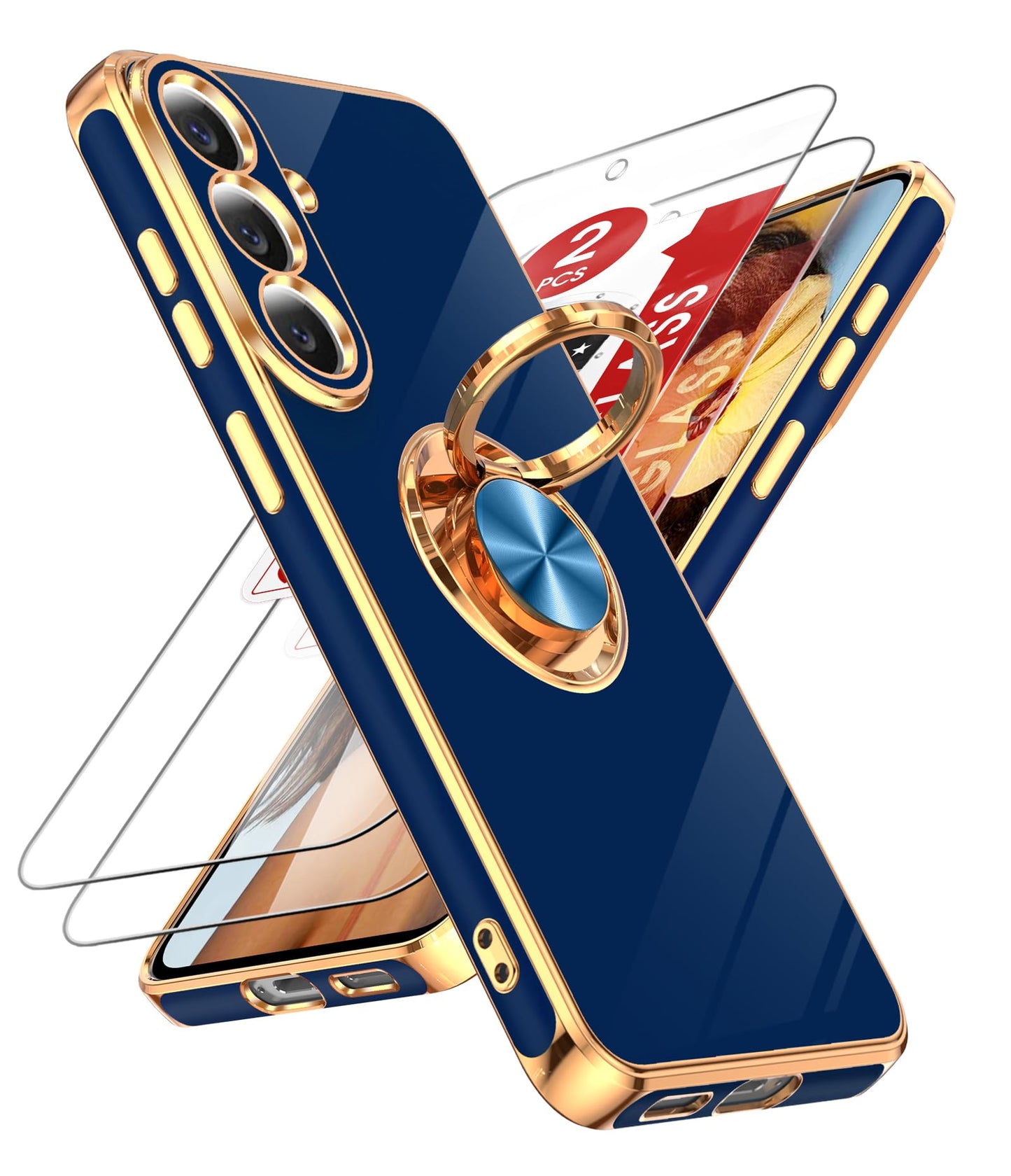 LeYi for Galaxy A37 5G Phone Case with 360°Rotatable Magnetic Kickstand