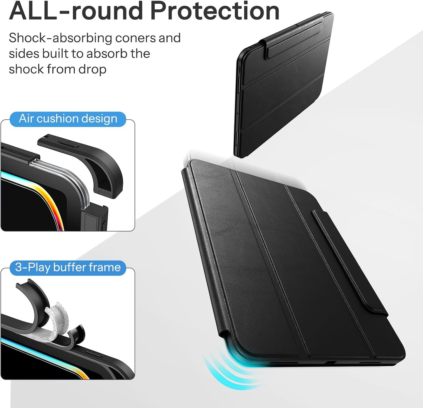 SPARIN Magnetic Case for iPad Pro 13 Inch M5/M4 [2025/2024 8th/7th Gen]